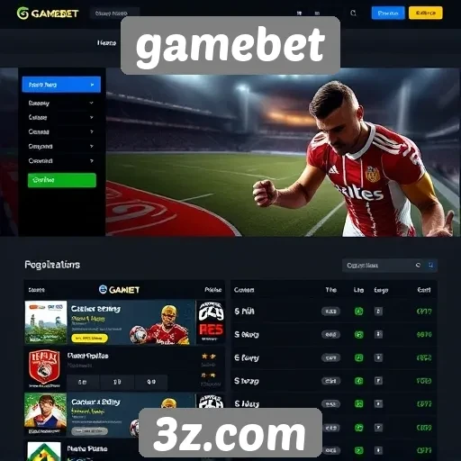 interface do site gamebet é intuitiva