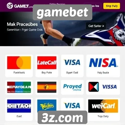 Opções de pagamento disponíveis no gamebet