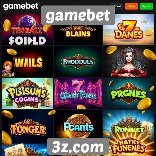 jogos populares disponíveis no site gamebet